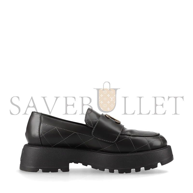 CHANEL COCO MARK MATELASSE 24B LEATHER LOAFER G45921